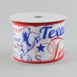 2.5  White Satin Texas Ribbon (10 Yards) Online