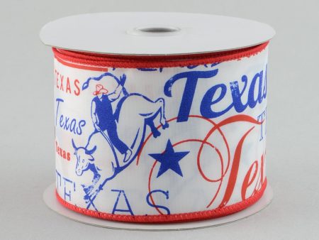 2.5  White Satin Texas Ribbon (10 Yards) Online