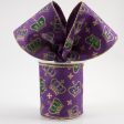 4  Mardi Gras Crowns Ribbon: Purple (10 Yards) Online Sale