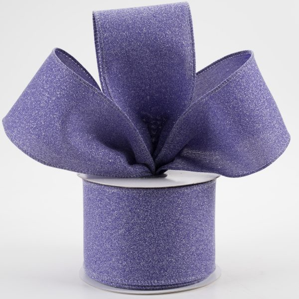 2.5  Crystal Shine Ribbon: Purple (10 Yards) Hot on Sale