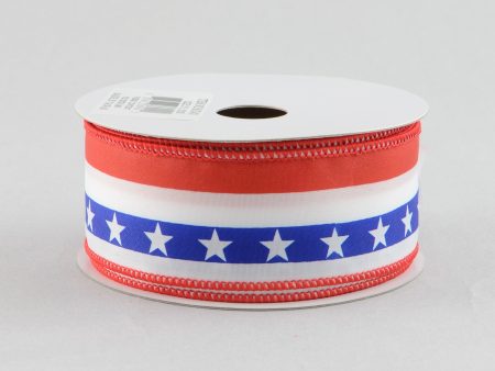 1.5  Stars and Stripes Ribbon (10 Yards) Online now