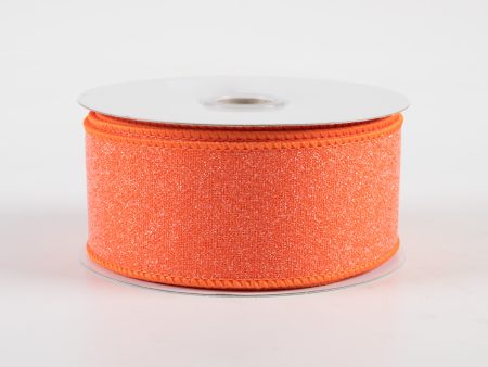 1.5  Crystal Shine Ribbon: Orange (10 Yards) For Discount