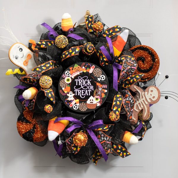 8.5  Round Waterproof Sign: Trick or Treat Candy Hot on Sale