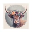 9   Waterproof Sign: Floral Highland Cow For Cheap