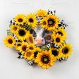 9.4  Round Waterproof Accent: Peeking Sunflower Cow For Sale