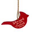 5.5  Metal Ornament Sign: Cardinals Appear Online