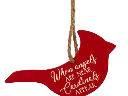 5.5  Metal Ornament Sign: Cardinals Appear Online