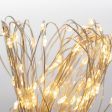 40  Silver Wire Mini LED Warm White Lights (100) For Sale