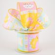 2.5  Pastel Baby Blocks Ribbon (10 Yards) Online Sale