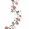 5  Fourth of July Wooden Cutout Star Garland Supply