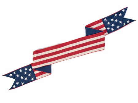 [D Stevens] 6  Canvas Stars and Stripes Ribbon Wreath Sash Fashion