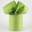 4  Fine Glitter on Royal Ribbon: Light, Fresh Green (10 Yards) Hot on Sale