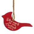 5.5  Metal Ornament Sign: Cardinals Appear Online