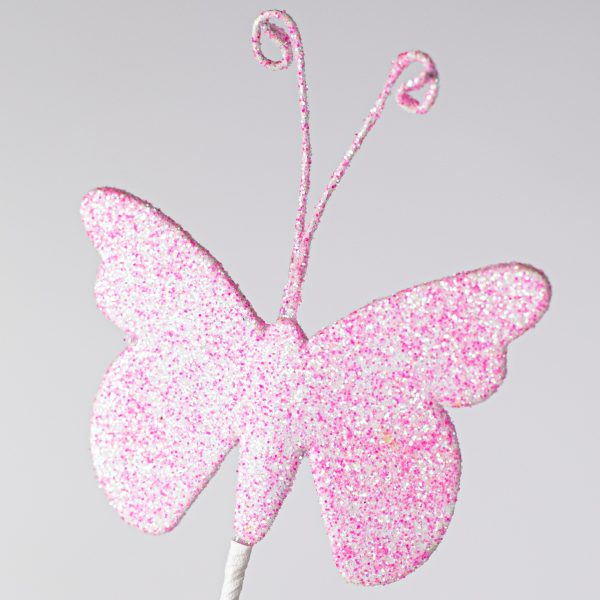 15  Glitter Butterfly Spray: Spring Multi on Sale