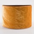 4  Deluxe Velvet Satin Backing Ribbon: Antique Gold (10 Yards) Online now