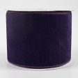 4  Deluxe Velvet Satin Backing Ribbon: Purple (10 Yards) For Sale