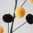 5  Pom Pom Wire Garland: Yellow & Black Online