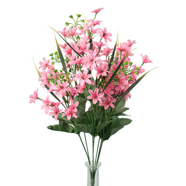 19  Star Blossom Bush: Pink For Sale