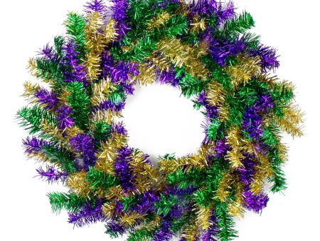 24  Pine Wreath: Mardi Gras Online