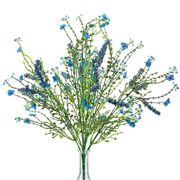 18  Baby s Breath & Lavender Filler Bush: Blue For Sale