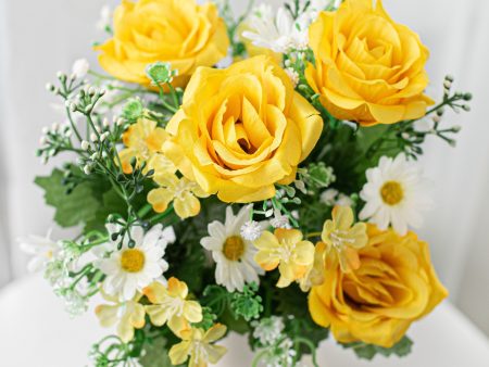 18  Rose & Daisy Bush: Yellow on Sale