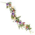 5  Peony, Dahlia & Fern Floral Garland For Sale