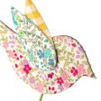 14  Flower Pattern Bird Spray: Pink, Blue, Turquoise on Sale