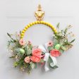 13  Wood Bead Wreath: Bright Yellow Online