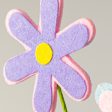 15  Felt Daisy Spray: Yellow, Green, Pink, Lavender, Light Blue Cheap