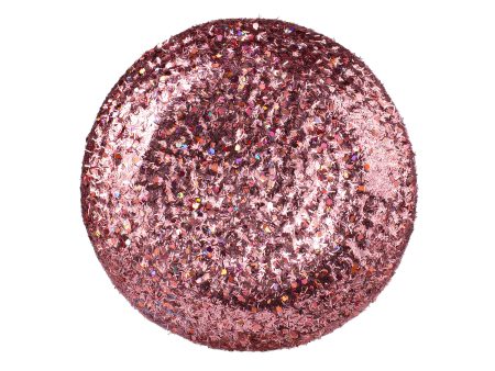 7  Glitter Flower Head: Light Pink on Sale