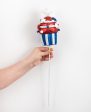 16  Patriotic Cupcake Pick: Red, White, Blue Discount