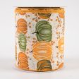 4  Pumpkins & Berries Ribbon: Cream, Brown, Orange, Mustard (10 Yards) For Cheap