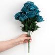 17  Colorfast Lillian Open Rose Bush (12): Teal Blue Online Sale