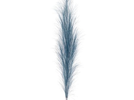 38  Metallic Pampas Grass Spray: Smoke Blue Discount