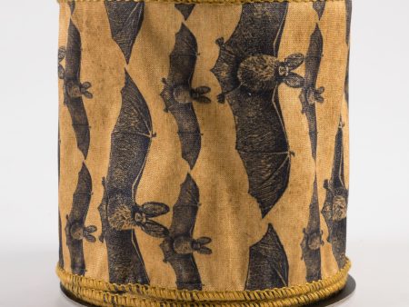 [D Stevens] 4  Faux Dupioni Bats Ribbon (10 Yards) Online Sale