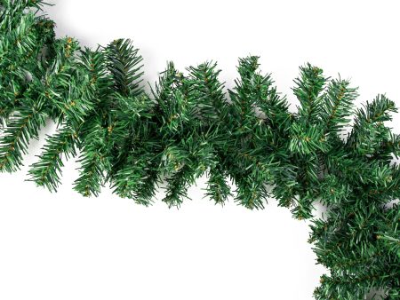 9  x 8  PVC Pine Garland: Two-Tone Green (201 Tips) Hot on Sale