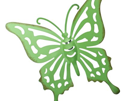 10  Metal Cutout Hanger: Green Butterfly Cheap