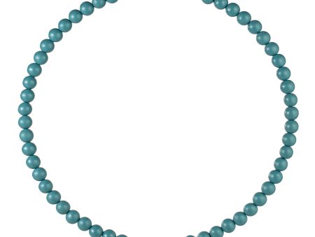 17.75  Wood Bead Wreath: Smoke Blue Cheap