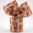 4  Stitch Pumpkin Ribbon: Natural (10 Yards) Online