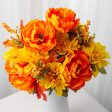 22  Peony Dahlia Bush: Orange & Yellow (14 Stem) Online Sale