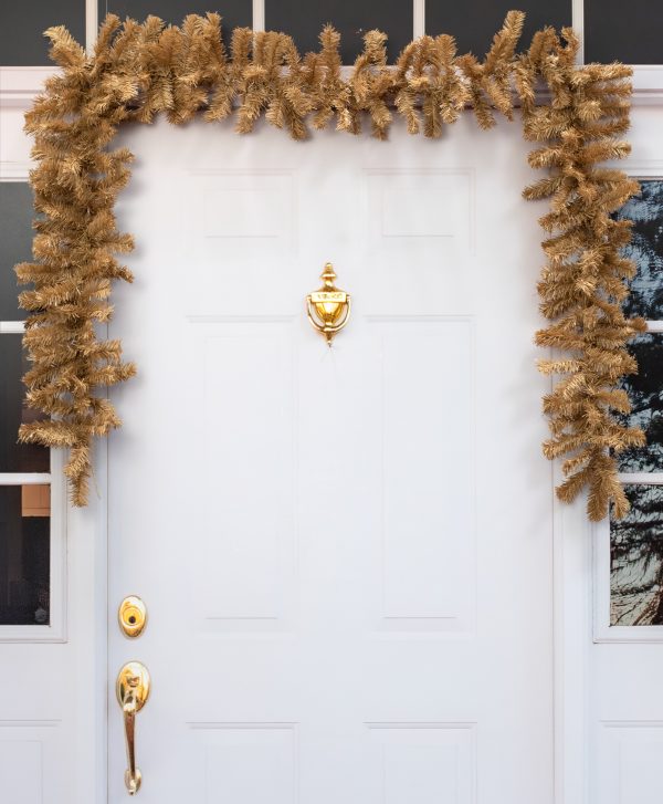 9  PVC Pine Garland: Burlap Tan (201 Tips) Cheap