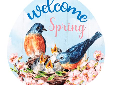 9  Waterproof Sign: Welcome Spring Bird Nest Online