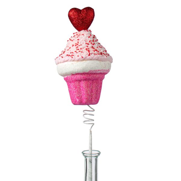 18  Heart Cupcake Pick: Pink & Red Discount