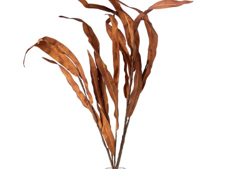 18  Foam Willow Leaves Pick: Brown Online Sale