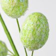 22  Sequin Easter Egg Spray: Iridescent Green Fashion