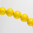 13  Wood Bead Wreath: Bright Yellow Online