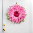 7  Glitter Flower Head: Fuchsia Hot on Sale