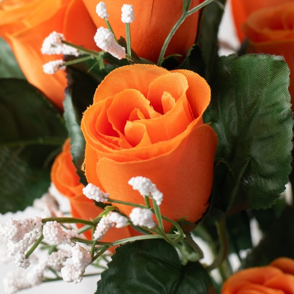 16  Colorfast Lillian Rose Bud Bush: Orange For Discount