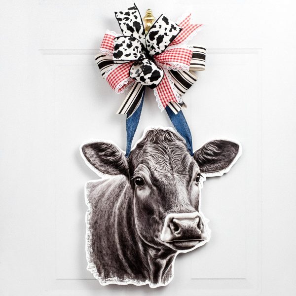 17  Waterproof Door Hanger: Cow Etching on Sale