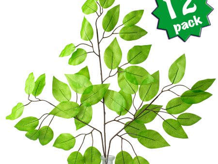 23  Ficus Leaf Spray: Lime Green (12) Discount